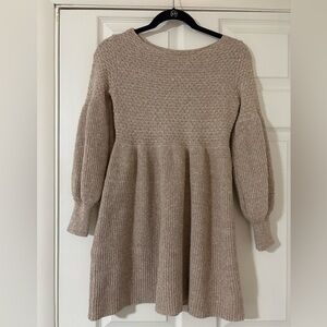 SHEIN Casual Knit Dress in Beige